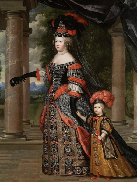 Marie-Thérèse avec son fils, Louis